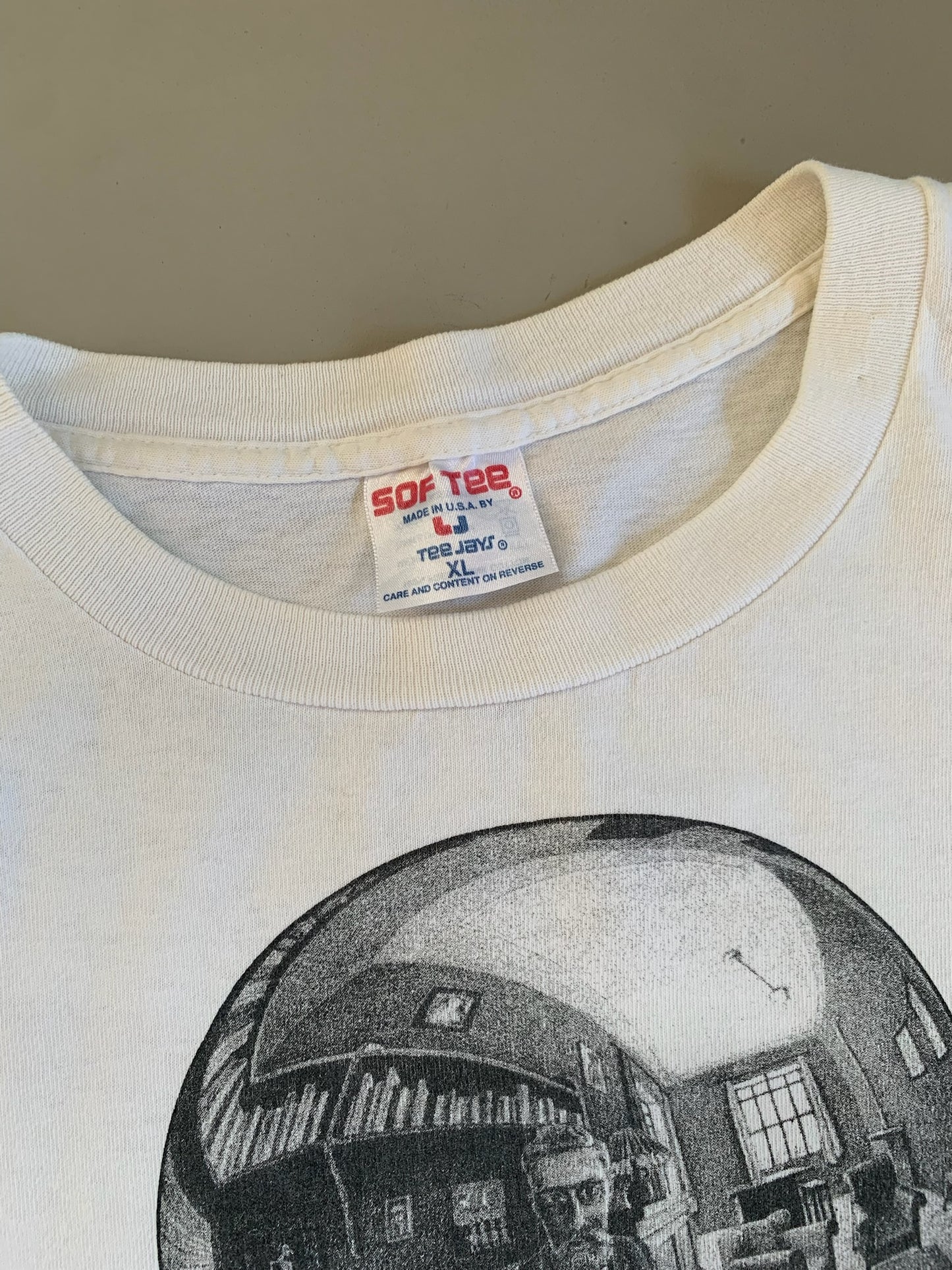 XL 1991 MC Escher Art T-shirt