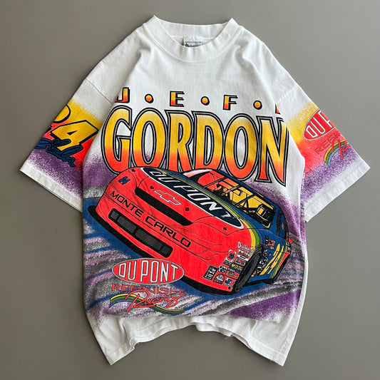 Medium 1995 Jeff Gordon Life in the Fast Lane AOP T-shirt
