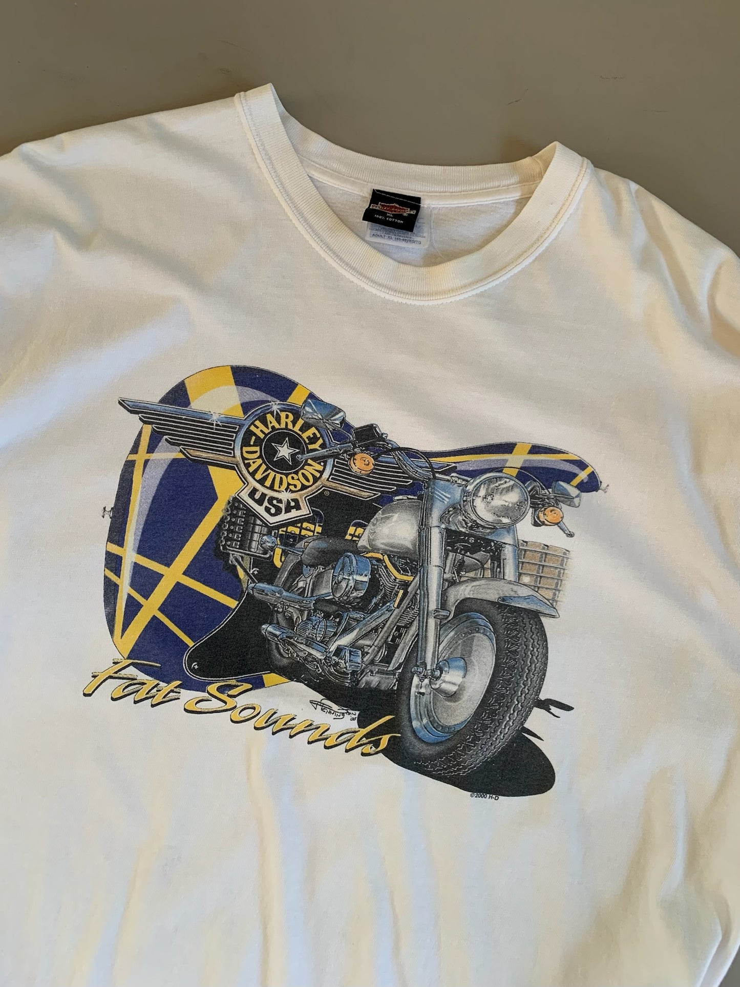 XL 2000 Harley Davidson Fat Sounds T-shirt