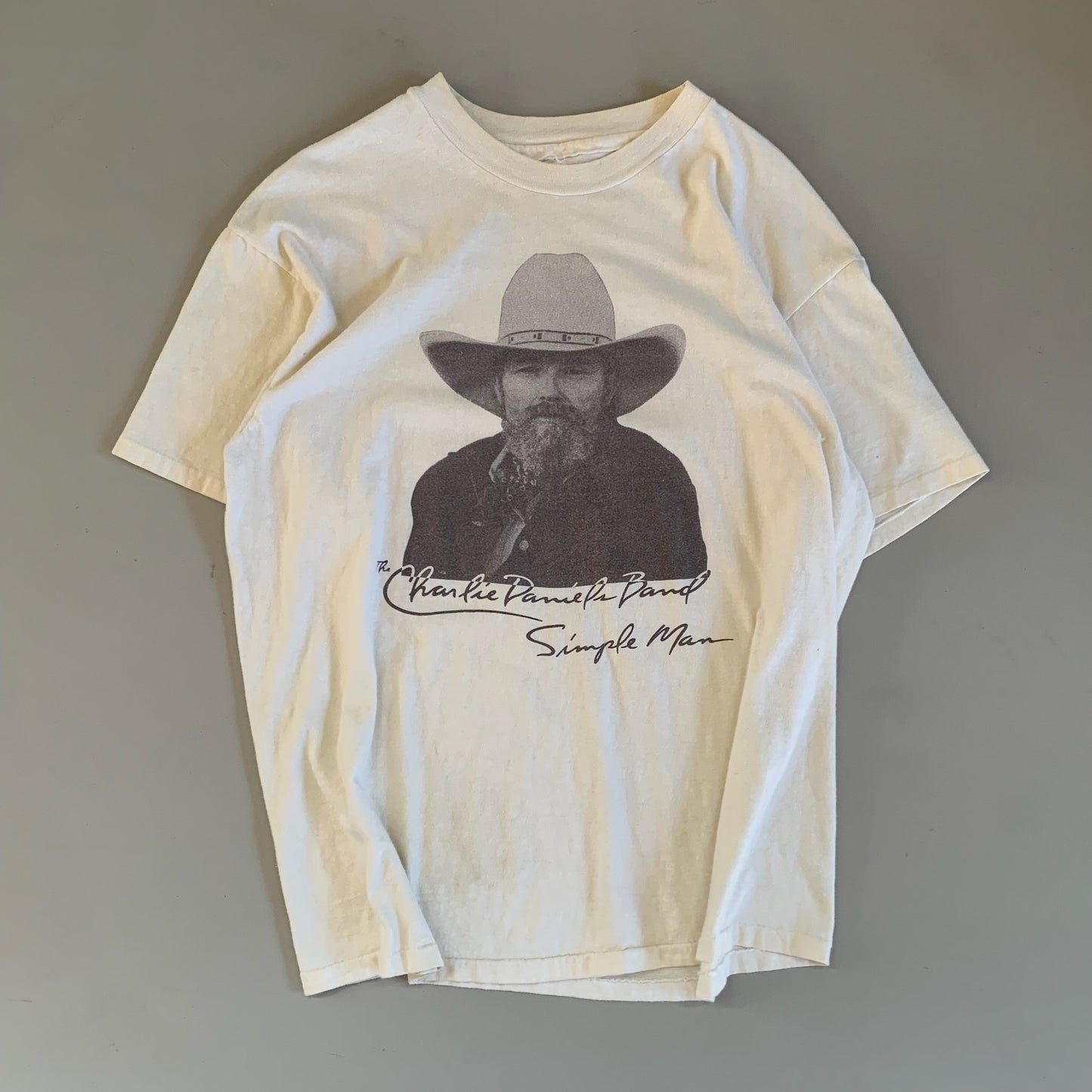 Large 1980s Charlie Daniels Band Simple Man T-shirt