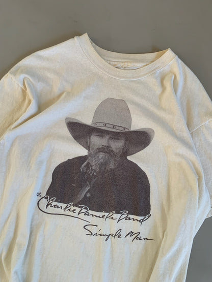 Large 1980s Charlie Daniels Band Simple Man T-shirt