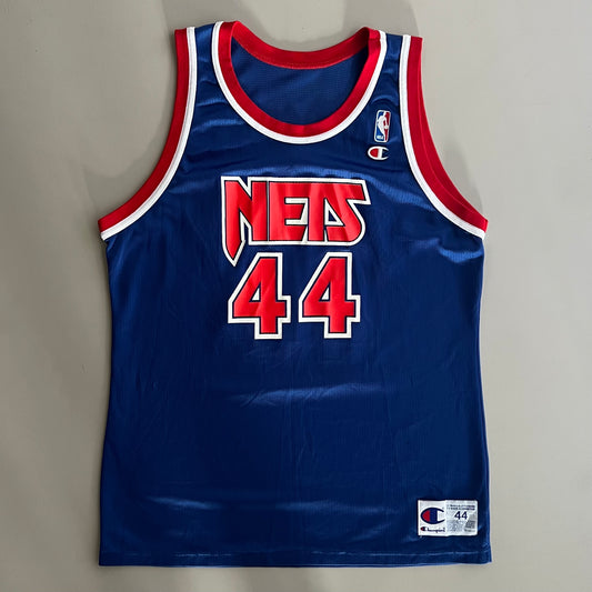 Large 90s New York Nets Derrick Coleman Jersey