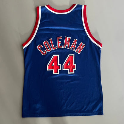 Large 90s New York Nets Derrick Coleman Jersey