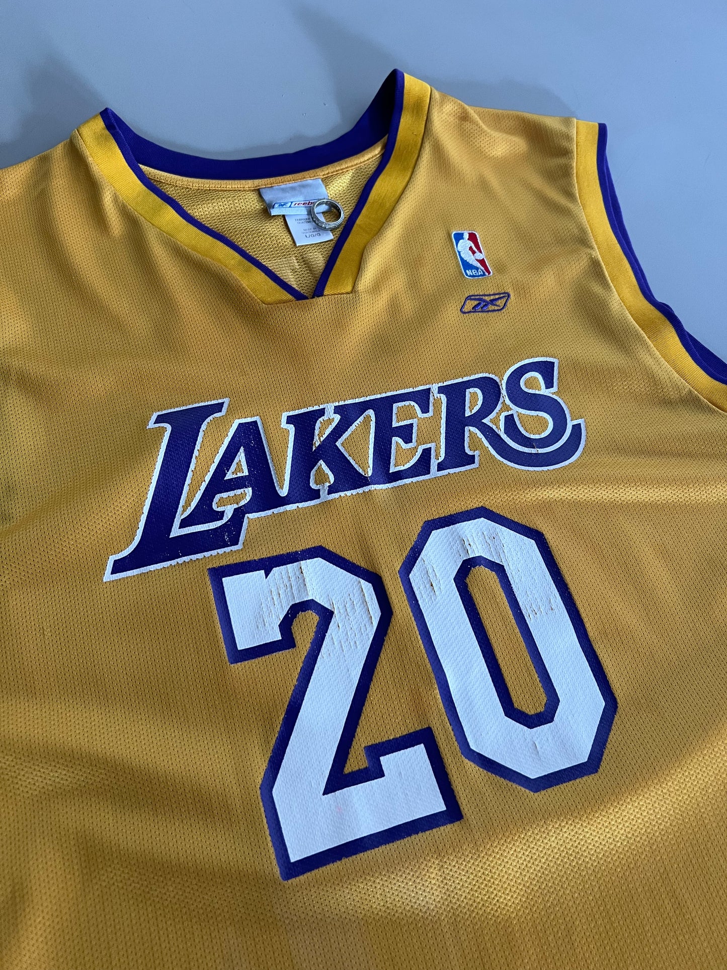 Large 2000s LA Lakers Gary Payton Jersey