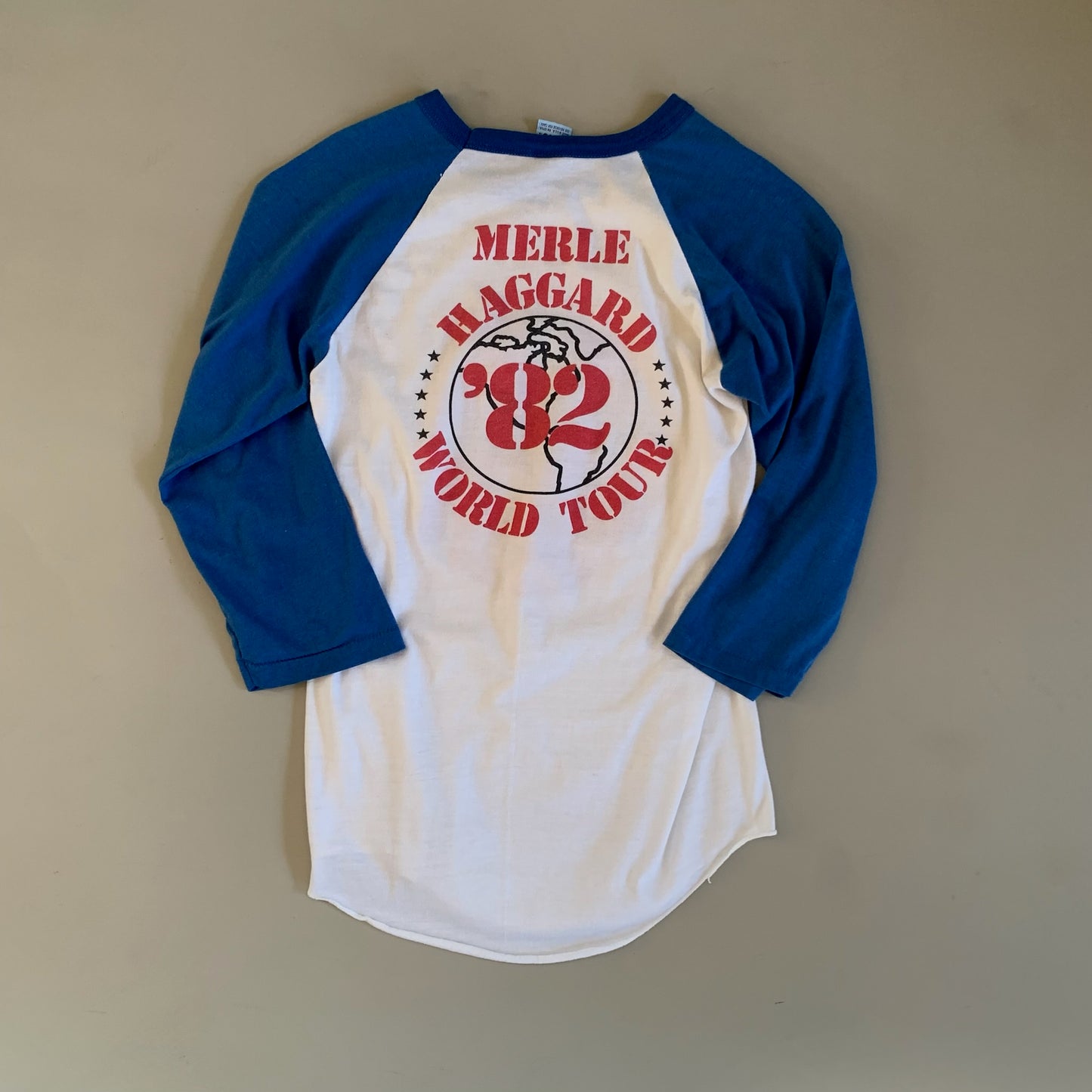Small 1982 Merle Haggard Road Show Raglan