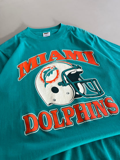 Large 80s Miami Dolphins T-shirt
