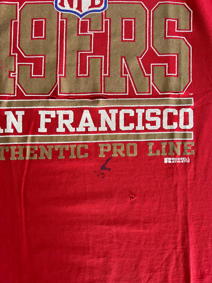 XL 1995 San Francisco 49ers Distressed T-shirt
