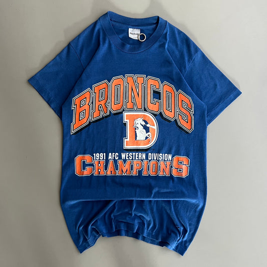 Medium 1991 Denver Broncos AFC West Champs T-shirt