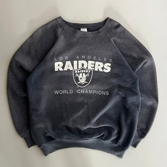 Large 80s Los Angeles Raiders World Champs Champion Sweatshirt