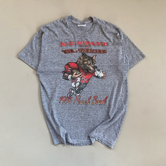 Large 1986 NC State Peach Bowl T-shirt