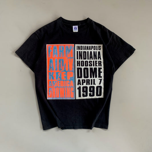 Large 1990 Farm Aid IV Concert T-shirt