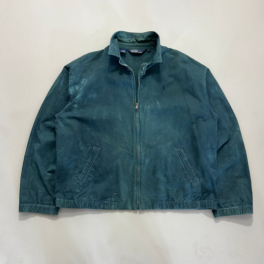 Large 1990s Polo Ralph Lauren Over Dyed Harrington Jacket