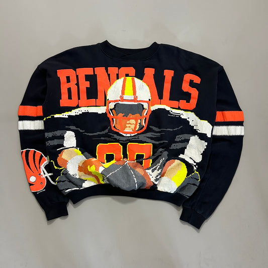 Large 1989 Cincinatti Bengals Big Graphic Sweatshirt