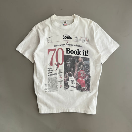 Large 1996 Chicago Bulls Book It! T-shirt