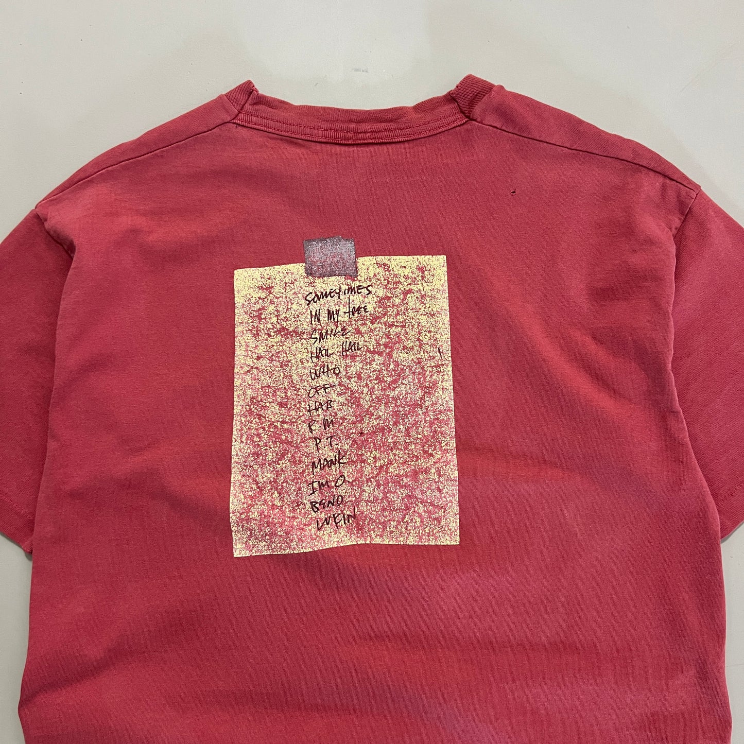 Large 1996 Pearl Jam No Code Tour T-shirt