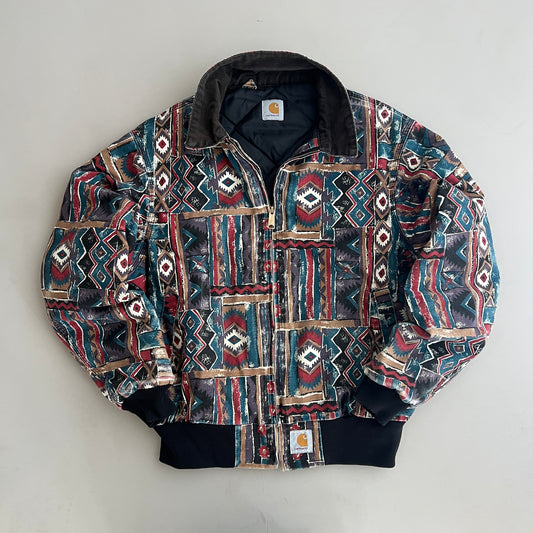 Large 1990s Carhartt Aztec AOP Jacket