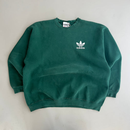 XXL 90s Moss Green Adidas Sweatshirt