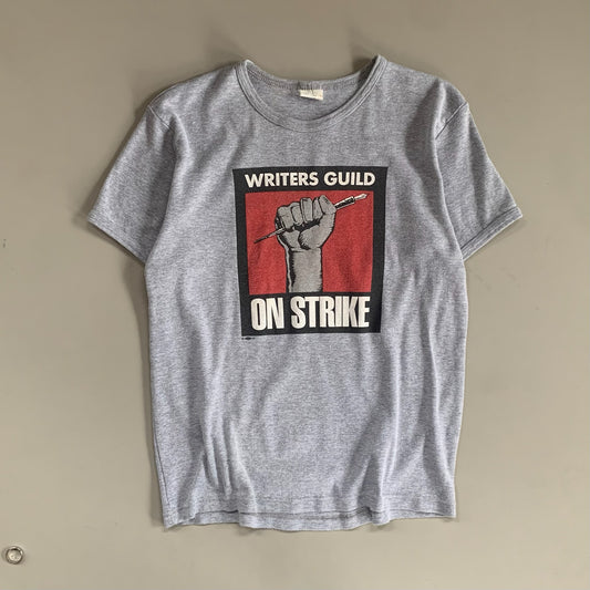Large 1980s Writers Guild on Strike T-shirt