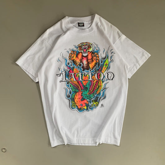 XL 1980s Tattoo QFX Tiger T-shirt