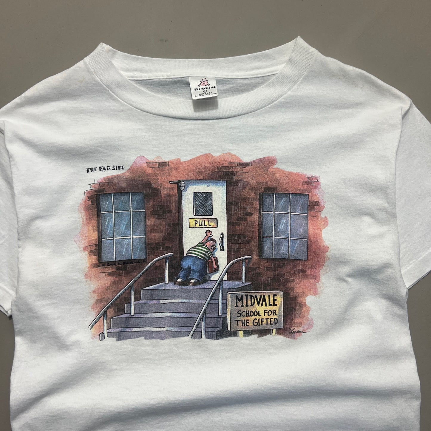 Large 90s The Far Side Midvale School T-shirt