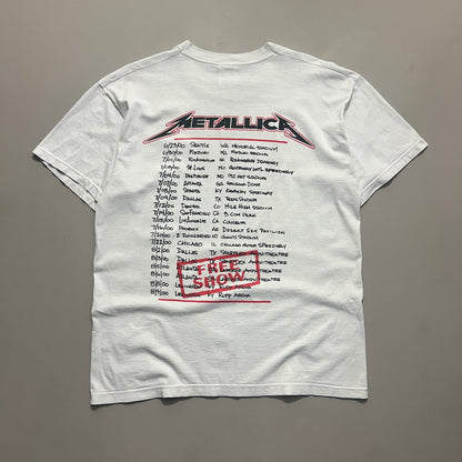 Large 2000 Metallica Free Show Tour T-shirt