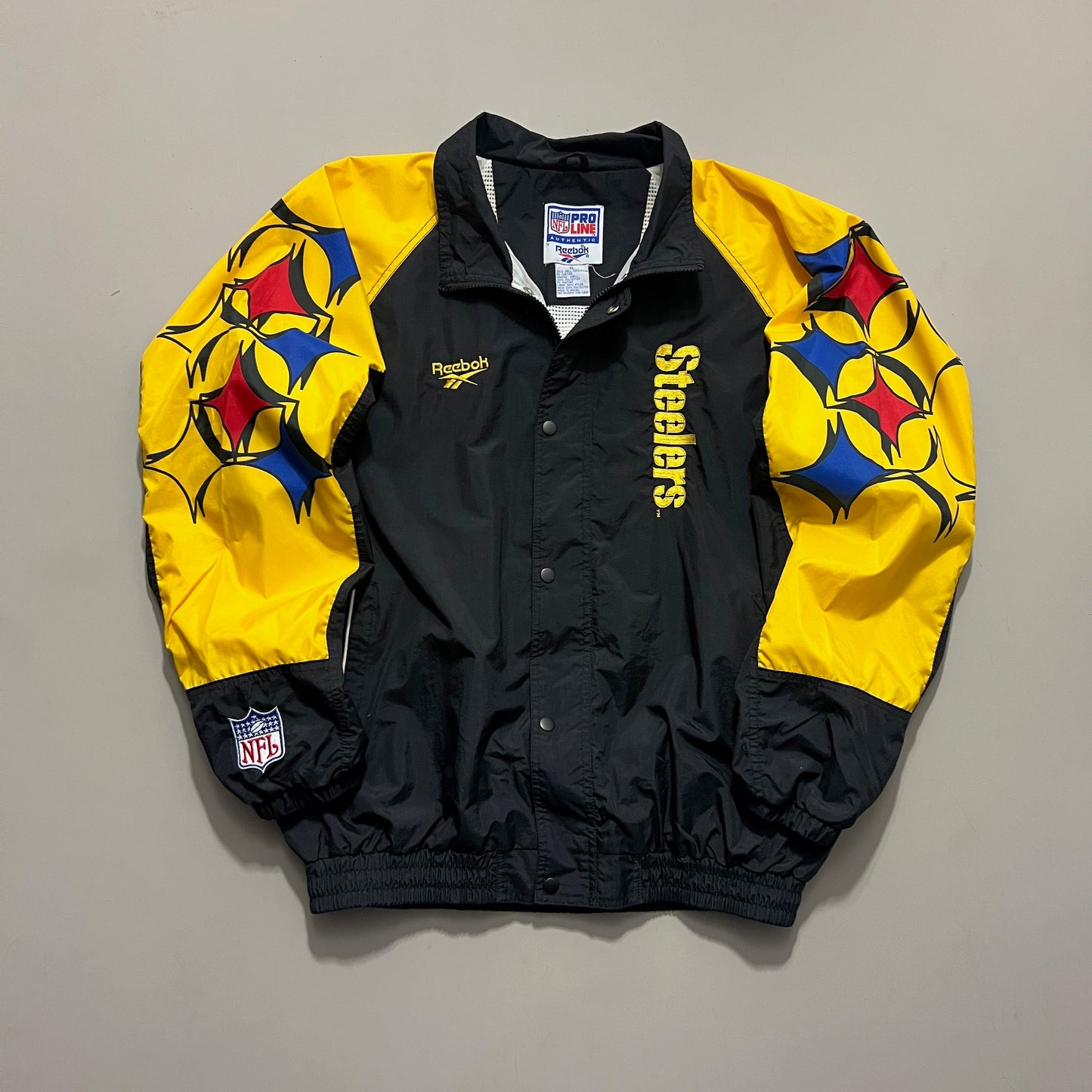 XL 1990s Pittsburgh Steelers Reebok Windbreaker