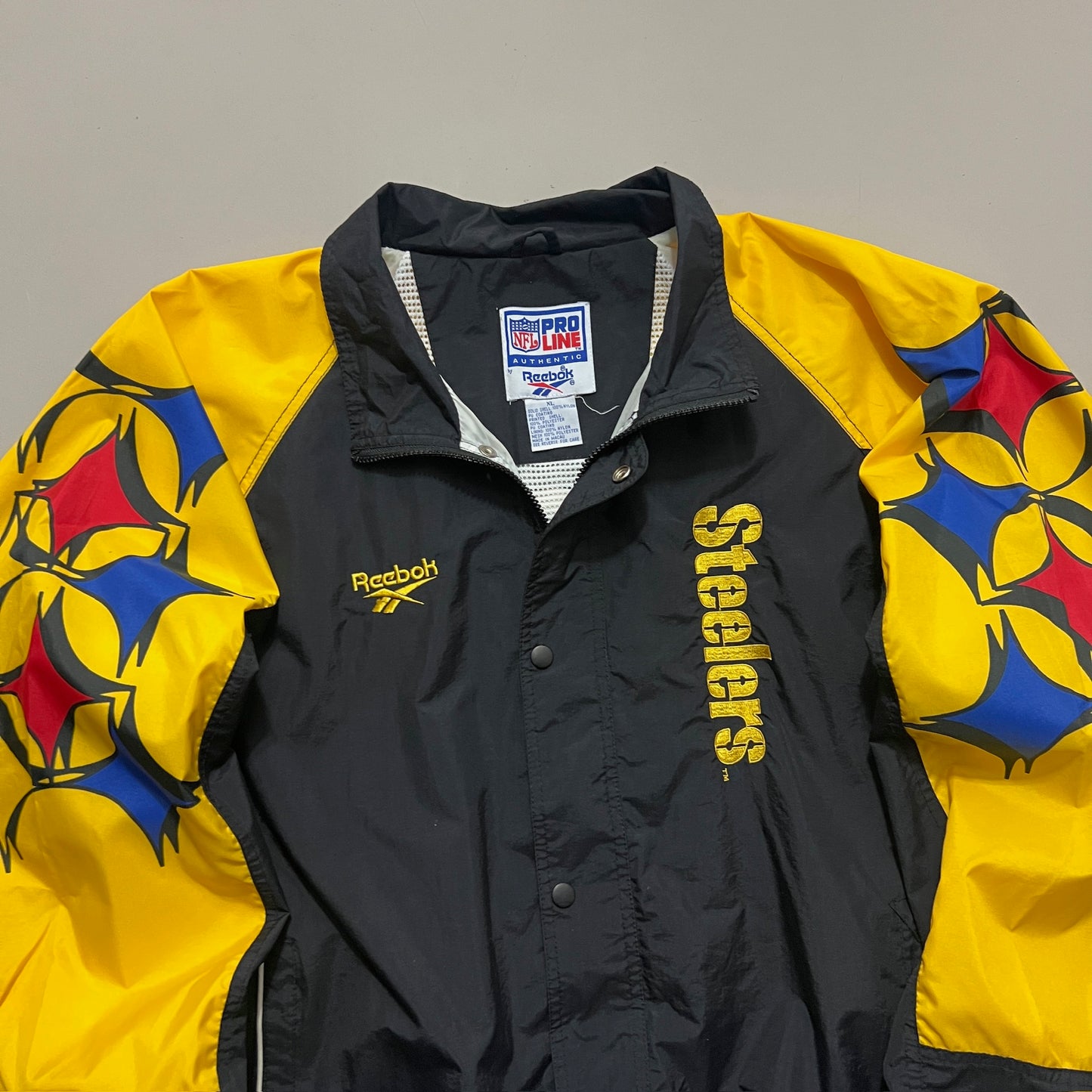 XL 1990s Pittsburgh Steelers Reebok Windbreaker