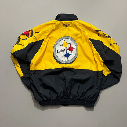 XL 1990s Pittsburgh Steelers Reebok Windbreaker
