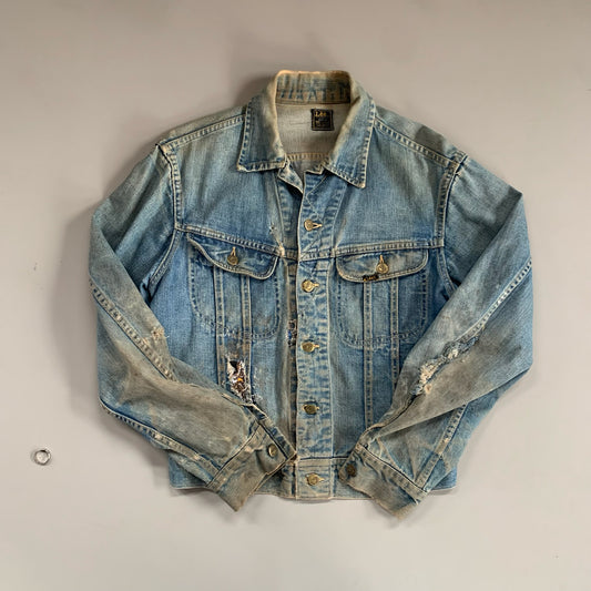 Large 1960s Lee 101-J Sanforized Denim Jacket