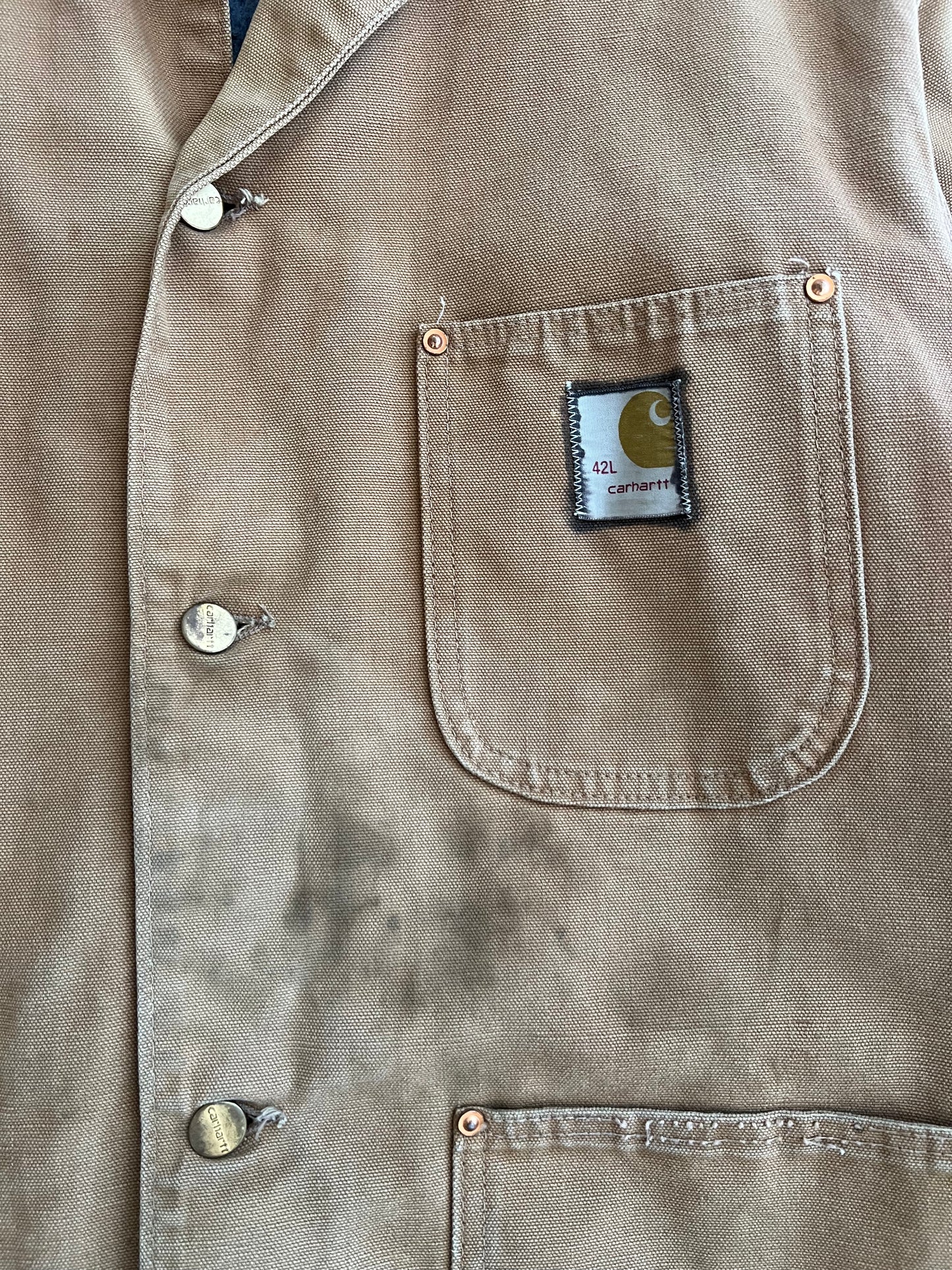 Large 80s Carhartt Chore Coat