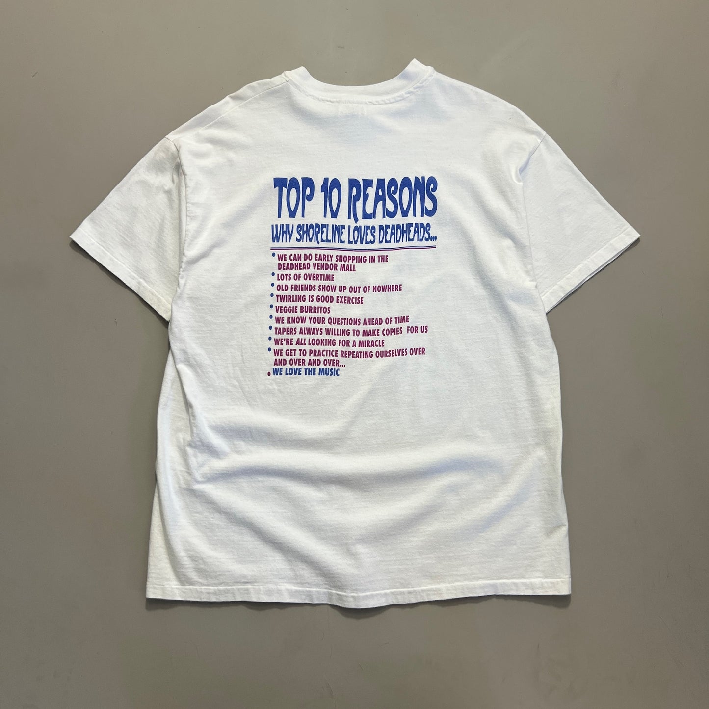 XL 1992 Shoreline DeadHeads T-shirt