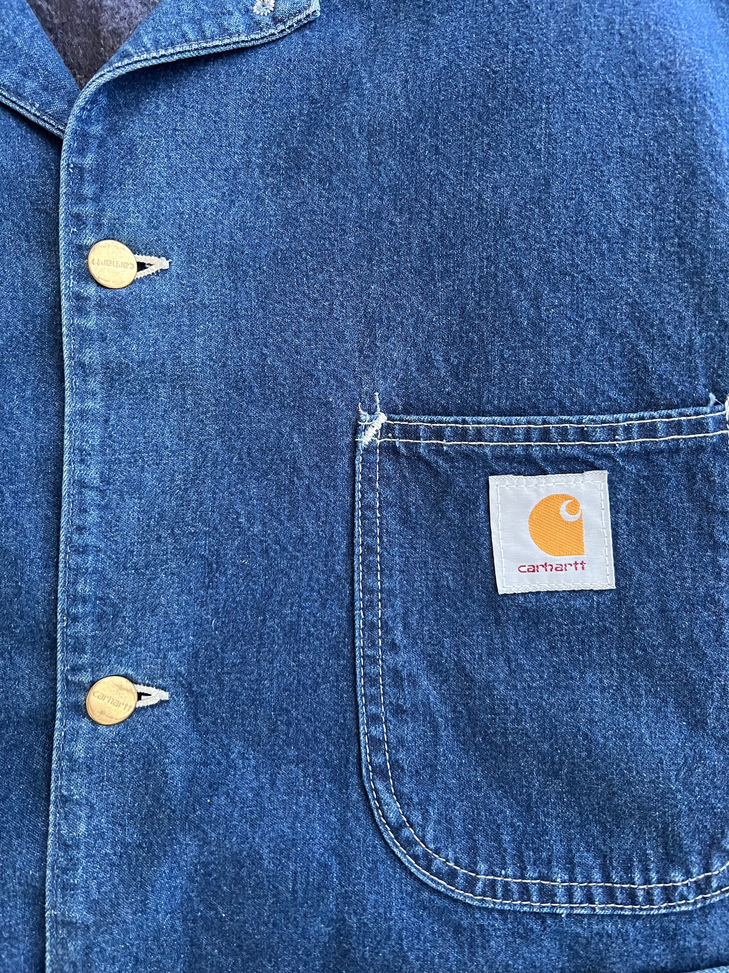 XL 90s Carhartt Denim Chore Jacket