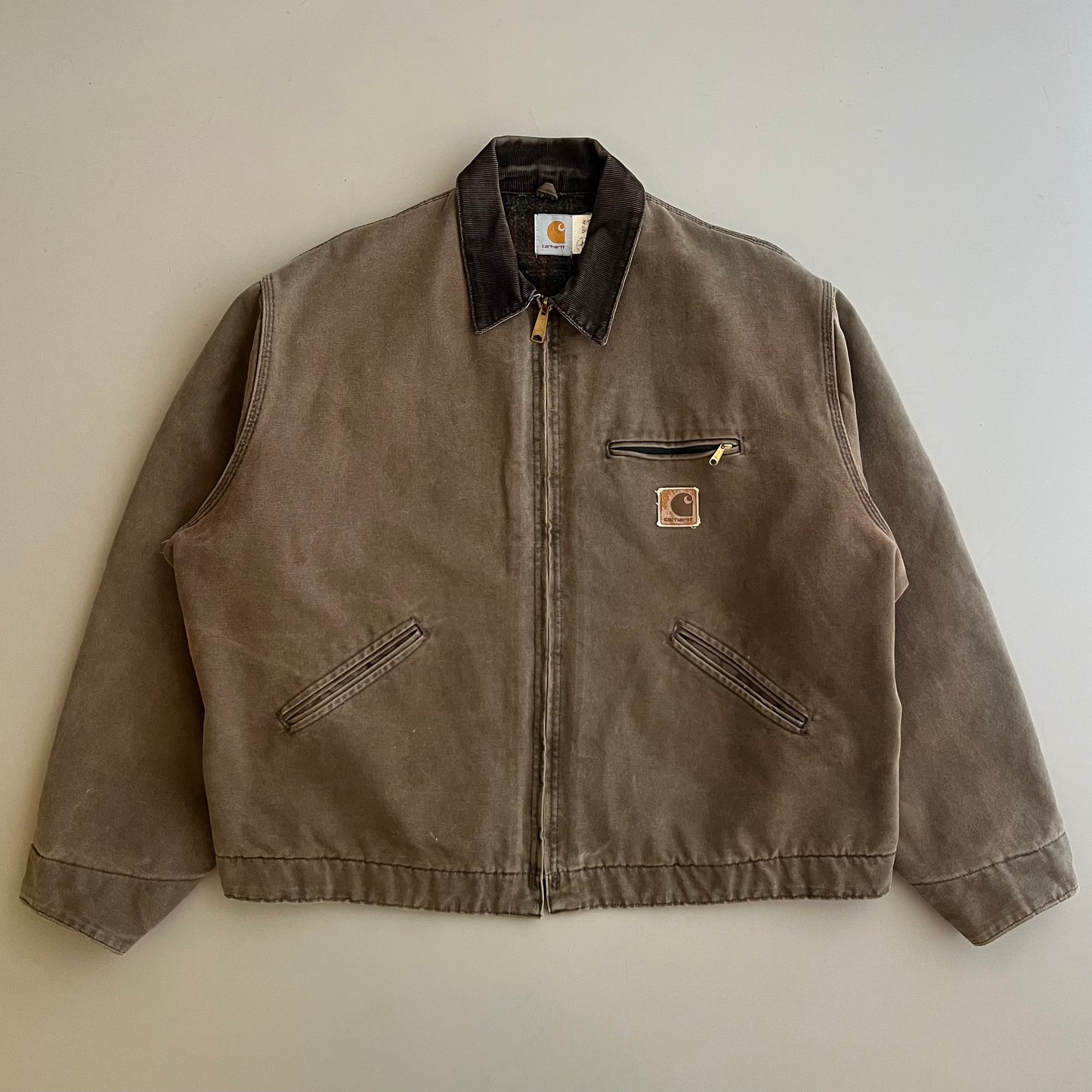 2XL 90s Mocha Carhartt Detroit Jacket