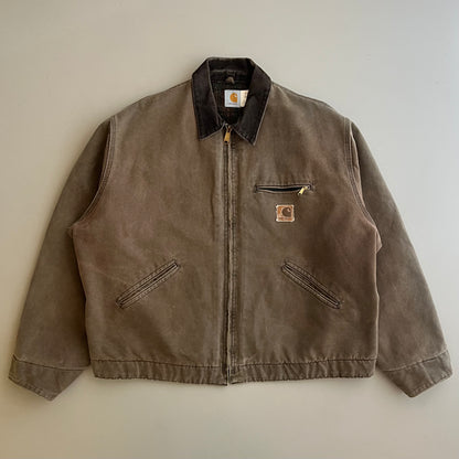 2XL 90s Mocha Carhartt Detroit Jacket