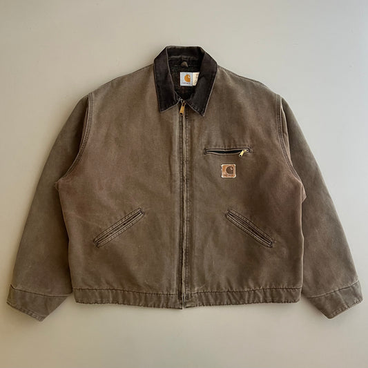 2XL 90s Mocha Carhartt Detroit Jacket