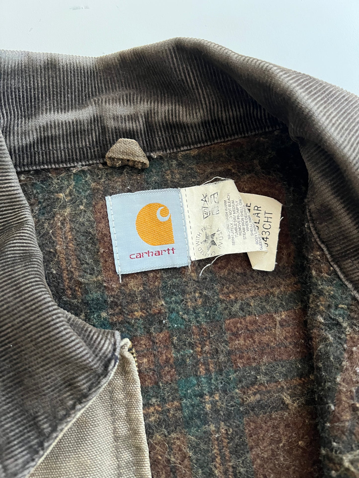 2XL 90s Mocha Carhartt Detroit Jacket