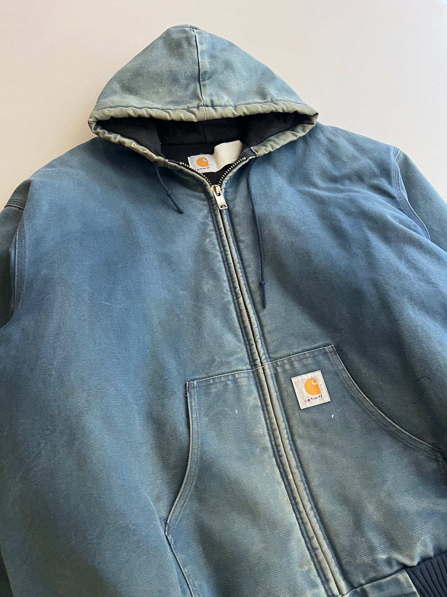 XL 90s Faded Blue Carhartt Jacket