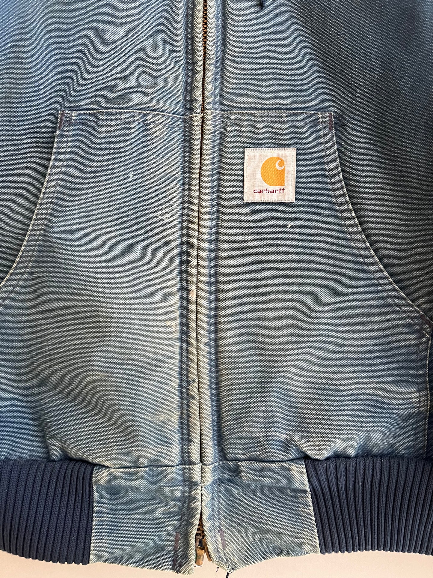 XL 90s Faded Blue Carhartt Jacket