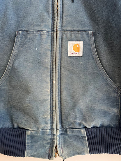 XL 90s Faded Blue Carhartt Jacket