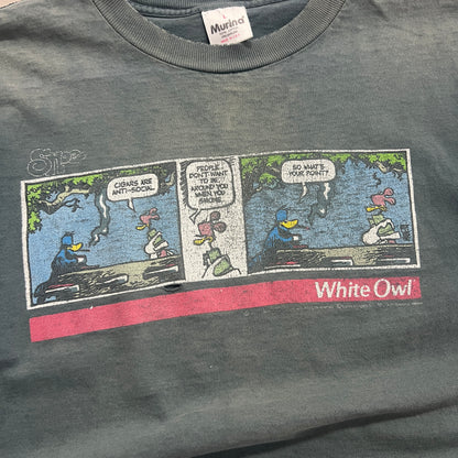 Large 90s White Owl Cigars Comic Strip T-shirt