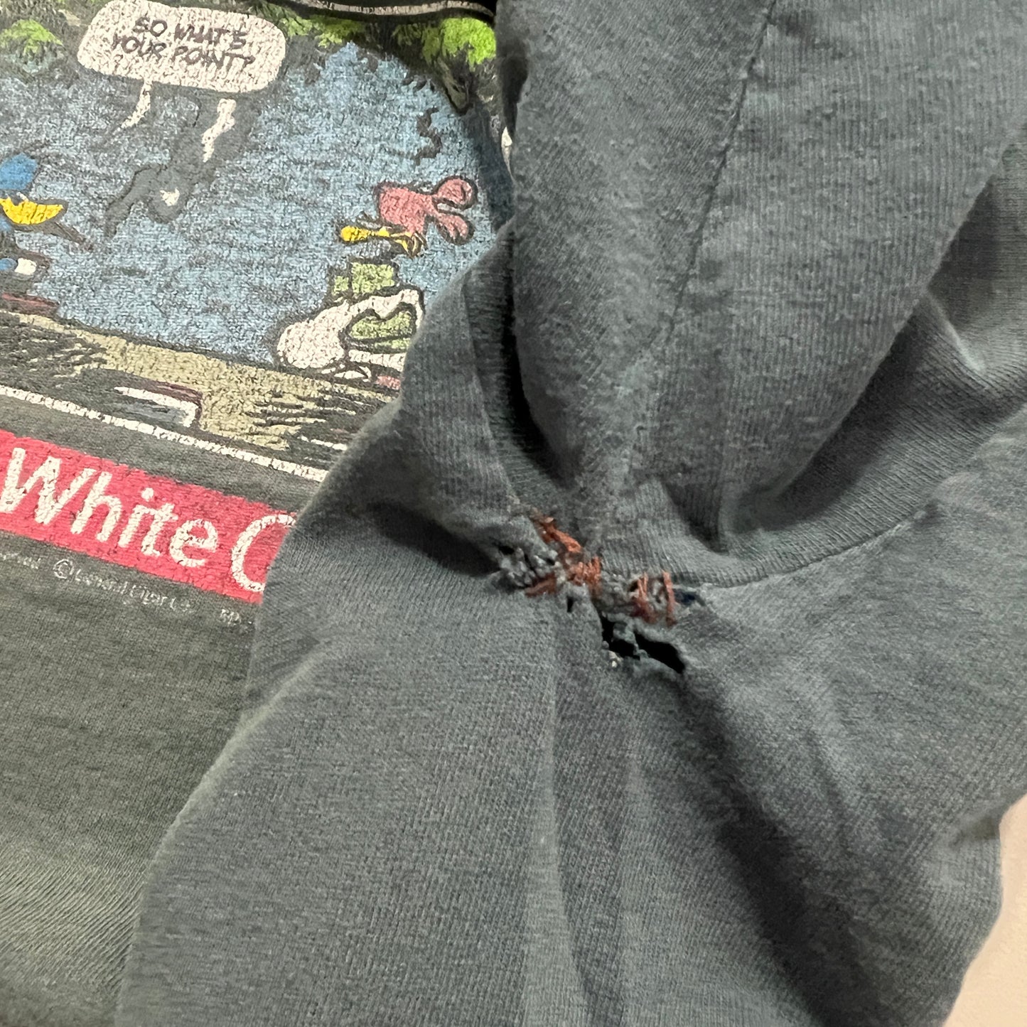 Large 90s White Owl Cigars Comic Strip T-shirt