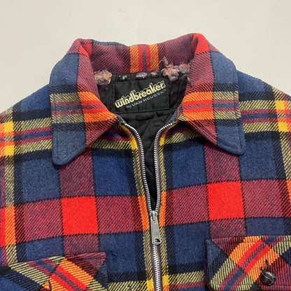Small 1970s Plaid Van Heusen Wool Jacket