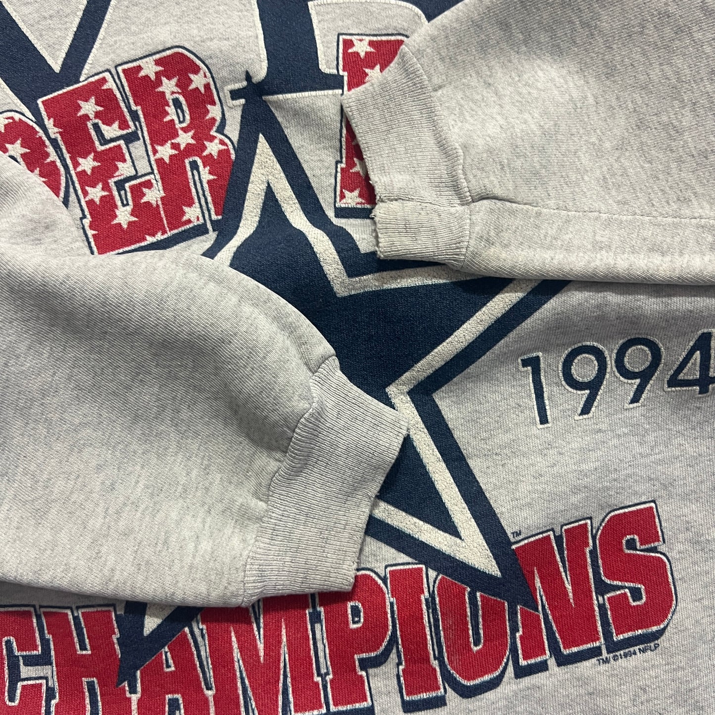 Large 1994 Dallas Cowboys Super Bowl Champs Full Print Sweatshirt