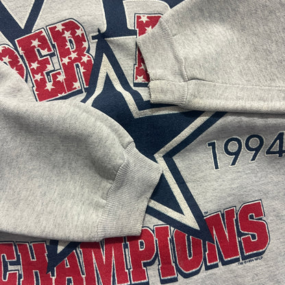 Large 1994 Dallas Cowboys Super Bowl Champs Full Print Sweatshirt