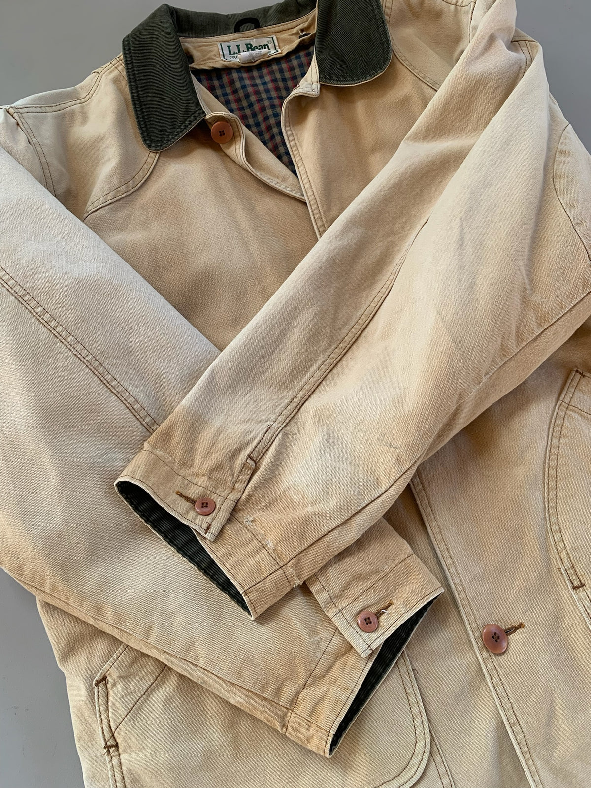 XL 90s L.L Bean Plad Lined Barn Jacket