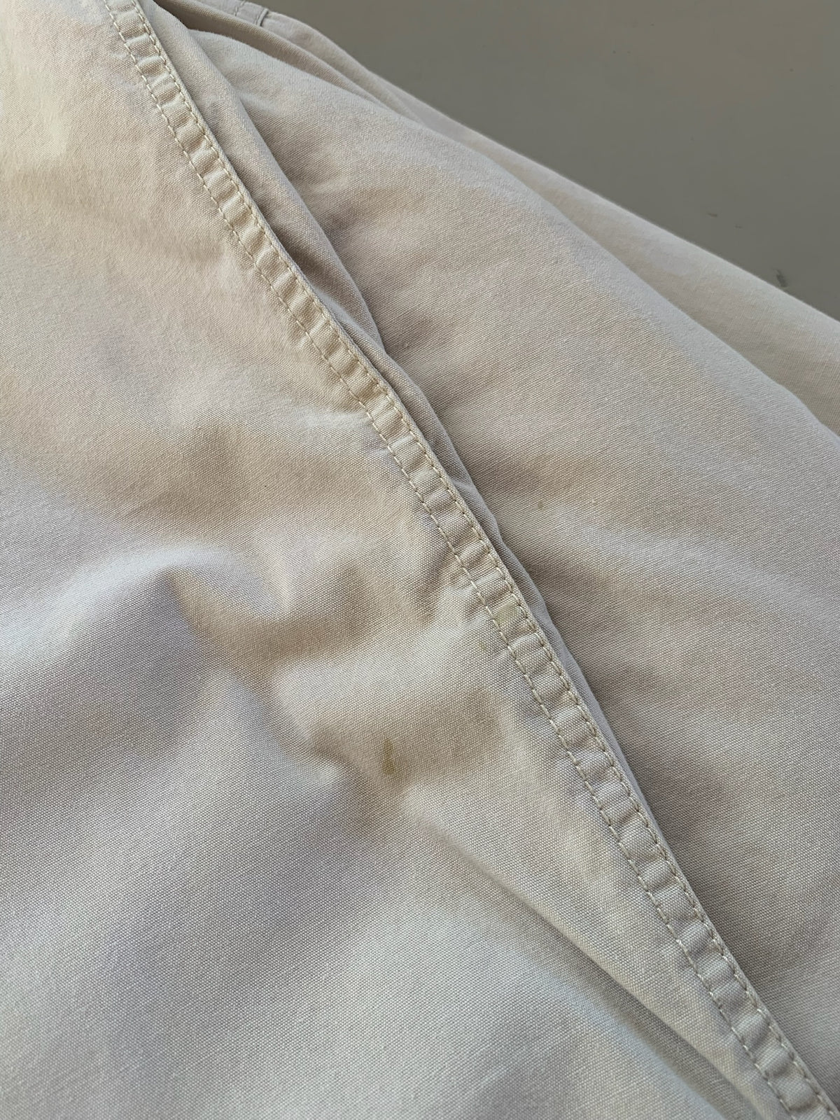 WL 90s J Crew bone flannel lined barn coat