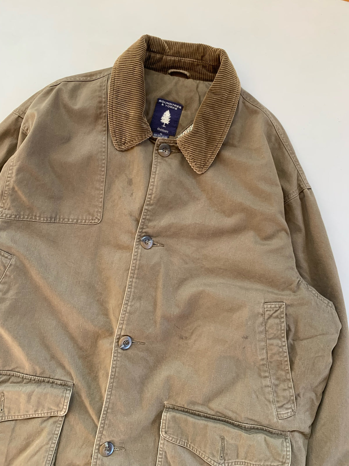 XL Roundtree & Yorke Mocha Barn Coat