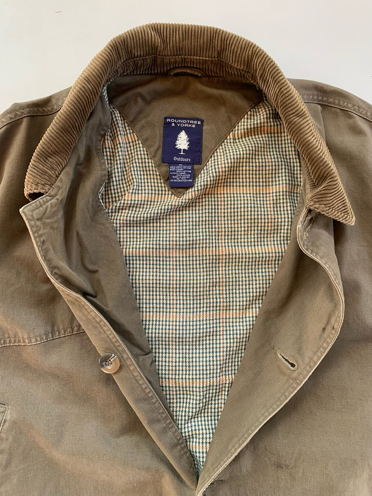 XL Roundtree & Yorke Mocha Barn Coat