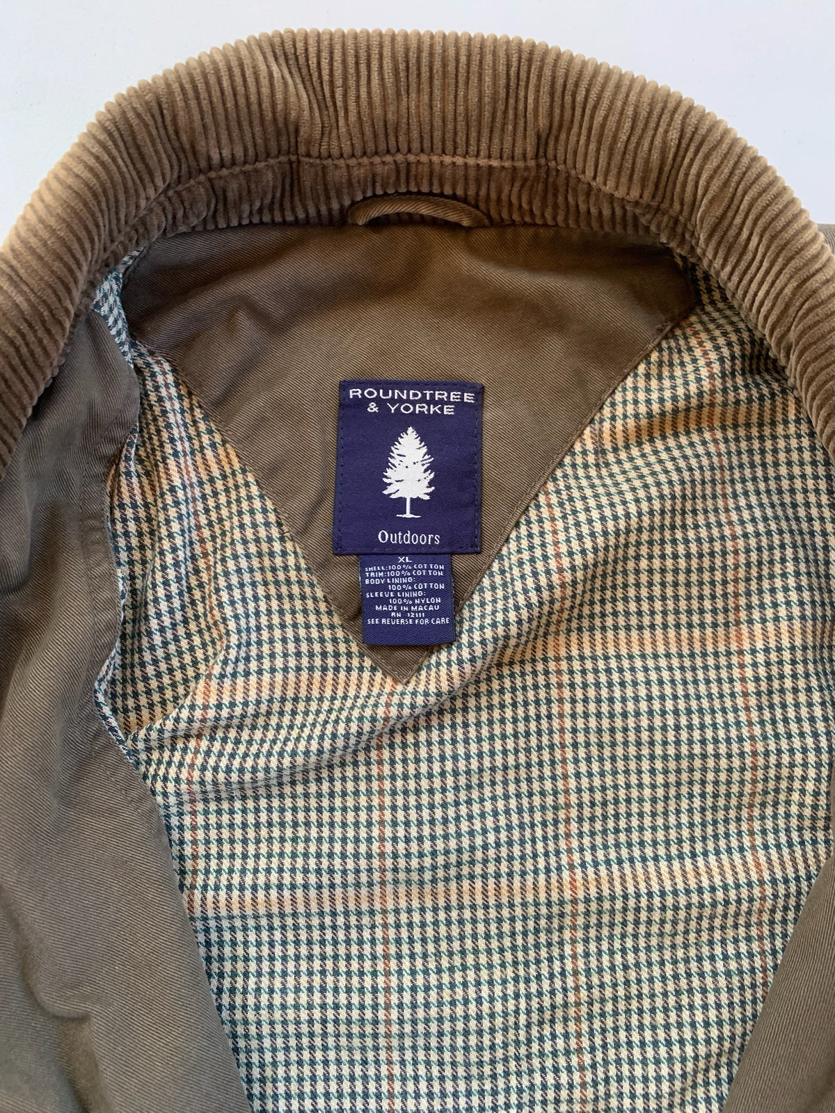 XL Roundtree & Yorke Mocha Barn Coat