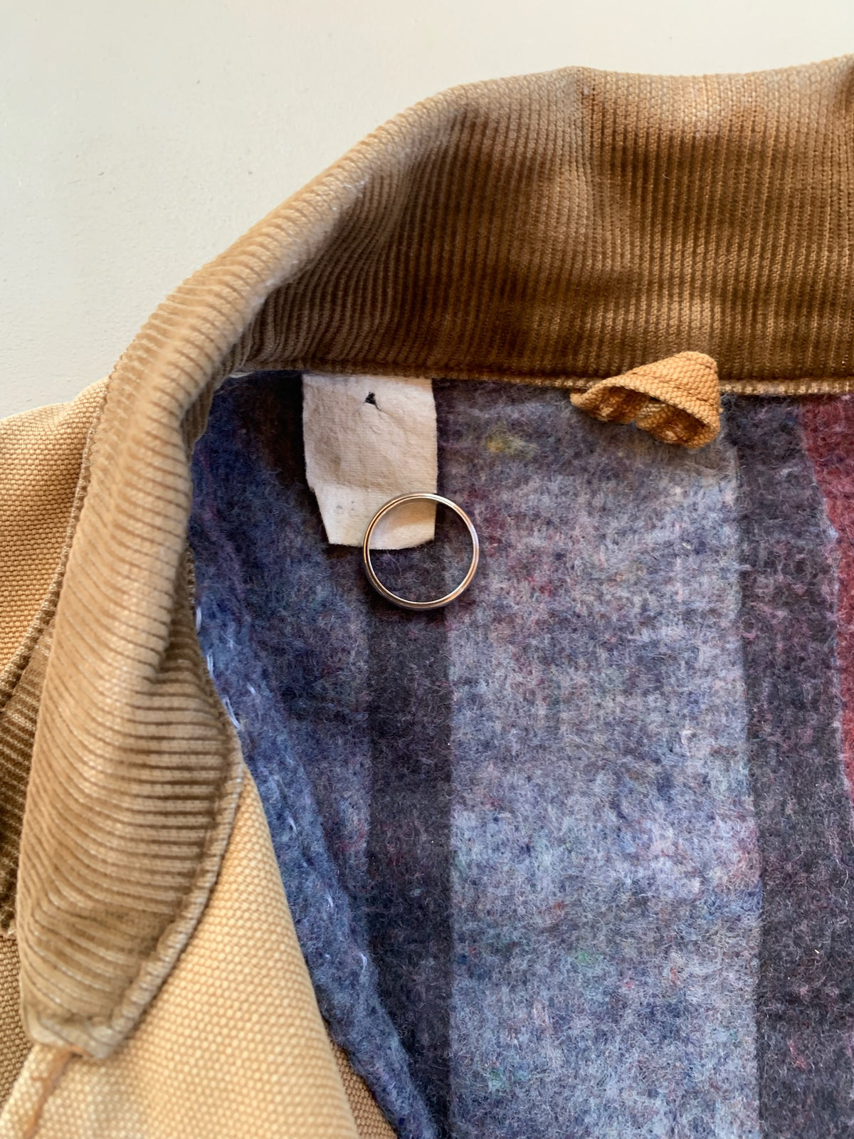 42L 1980s Tan Carhartt Chore Jacket
